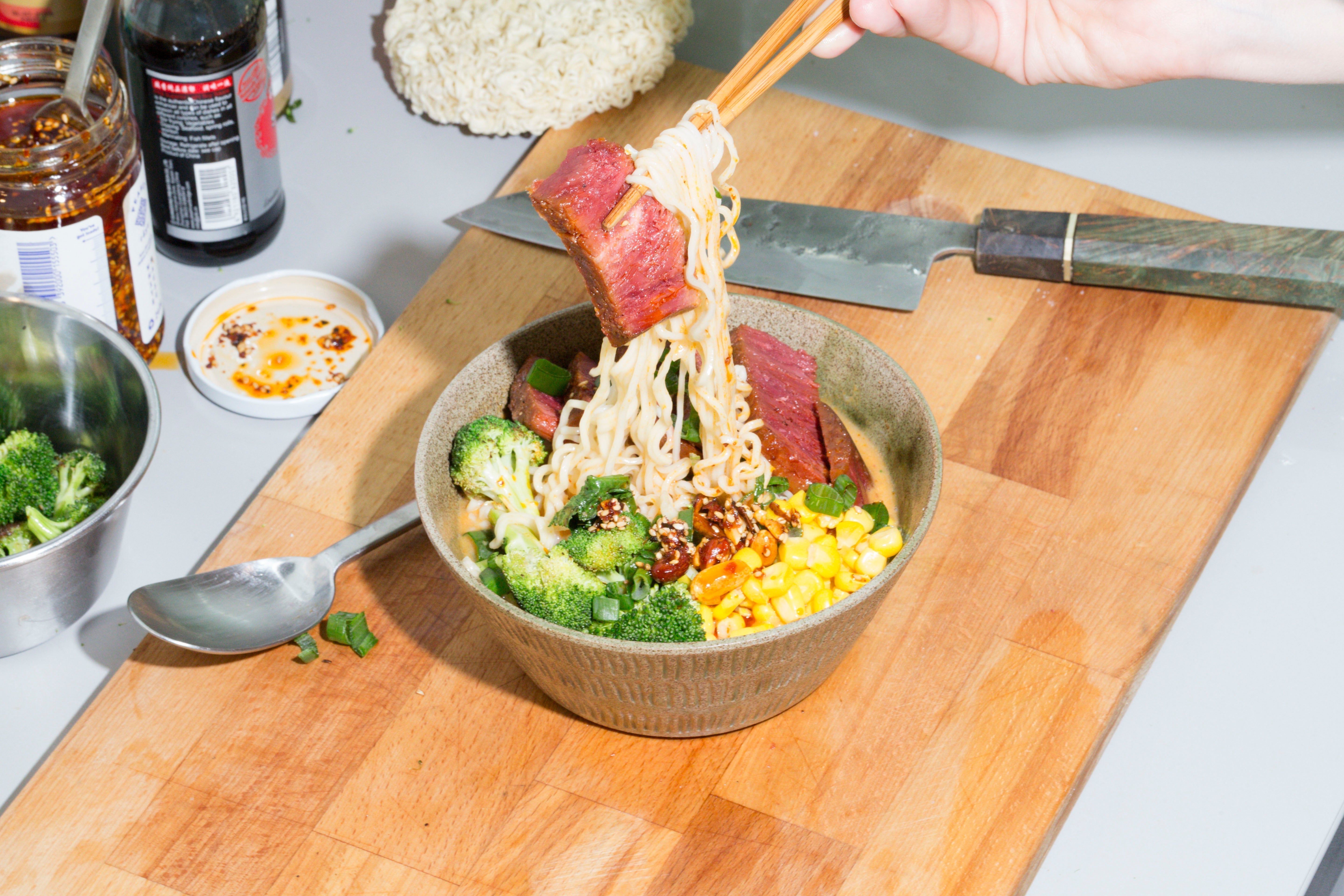 Vegan Spicy Peanut Ramen Juicy Marbles