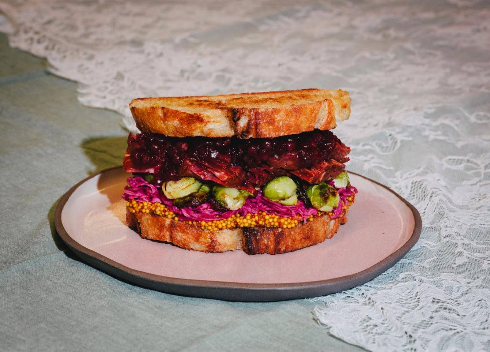Vegan Christmas Leftovers Sandwich (Festive Easy Plant-Based