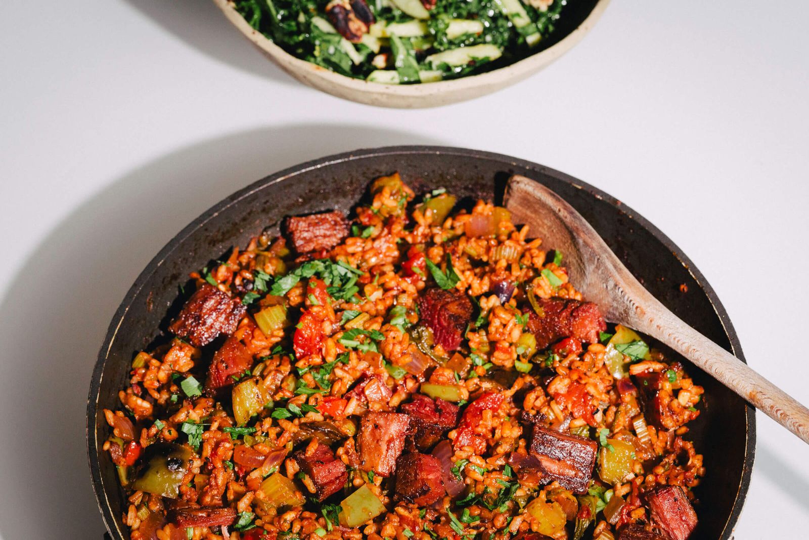 Cajun-Inspired Plant-Based Jambalaya Feast | Juicy Marbles