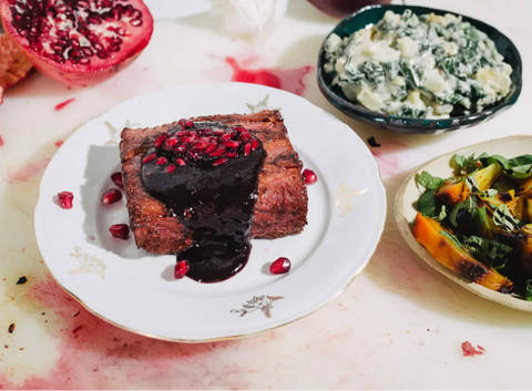 Filet with Pomegranate Bordelaise