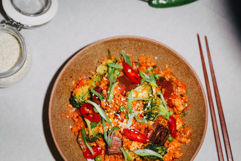 Vegan Fried Rice With Kimchi