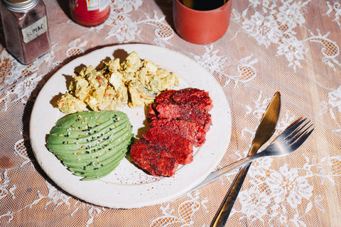Plant-Based Steak and 'Eggs'