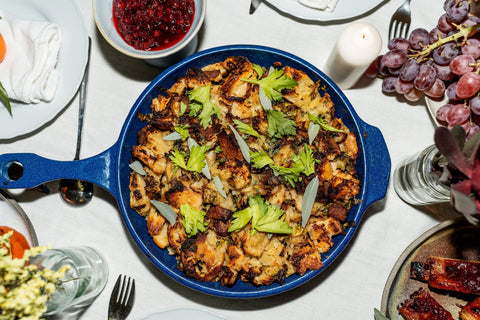 Plant-Based Meaty Mushroom Stuffing