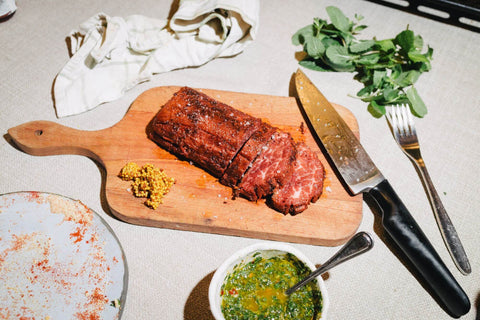 Juicy Loin with North African Chermoula