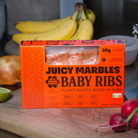 Hot Vegan Honey Baby Ribs