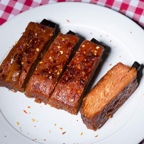 Hot Vegan Honey Baby Ribs