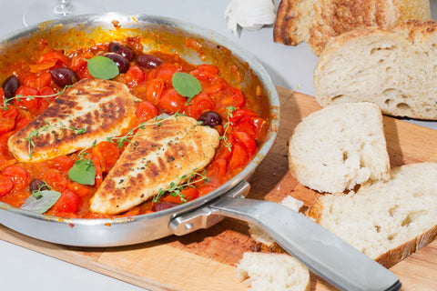 Plant-based cod with flaky tender texture